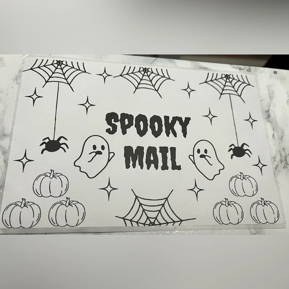 🌺50 Spooky Mail Thermal Labels